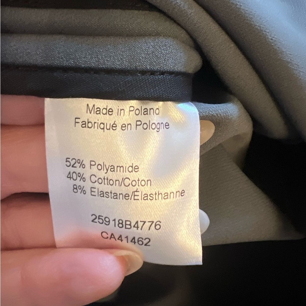 EURO Bruns Bazzar Elegant Gray Women's Skirt with detailed zipper on the back - Picture 8 of 8